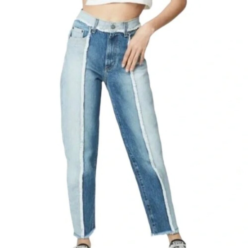 Carmar Marietta Yarra Mom Jeans Women's High Rise Chunky Fray Seam Hippie 24